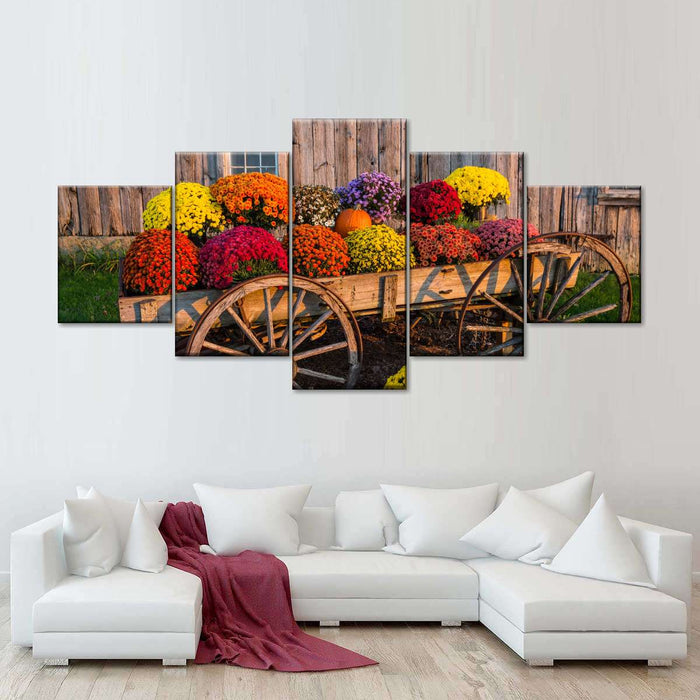 Flower Vending Stall Wall Art