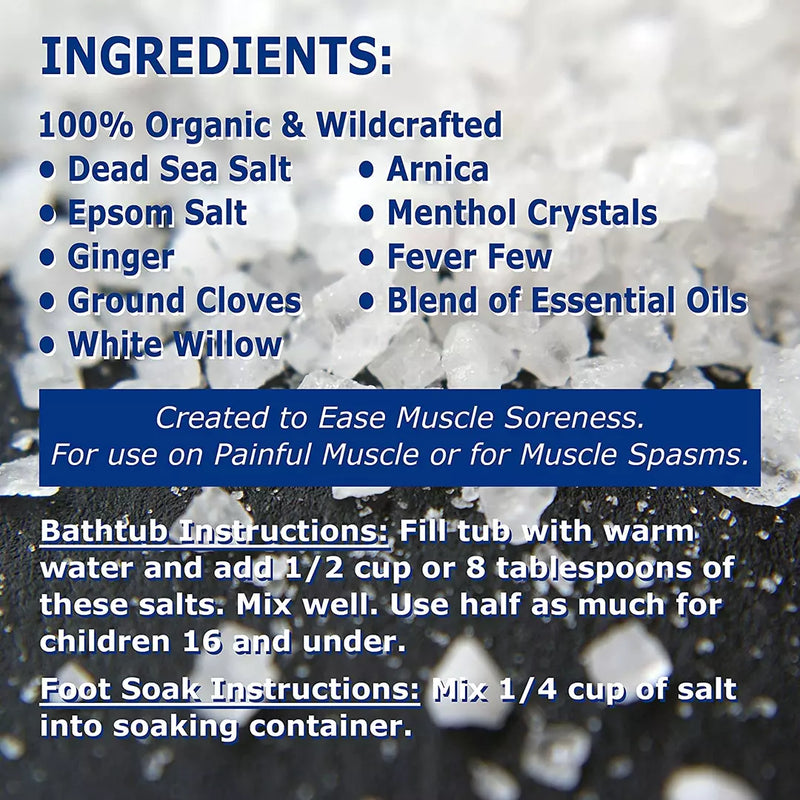 COLEHERBALS 20 - Dr. Cole's Muscle Ease Soaking Salts Herbal