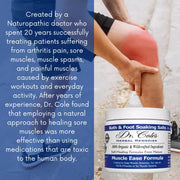 COLEHERBALS LLC 20 - Dr. Cole's Muscle Ease Soaking Salts Herbal Steel Blue