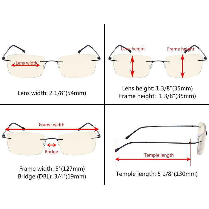 Eyekeeper.Com - Rectangle Progressive Multifocus Readers Mwk9