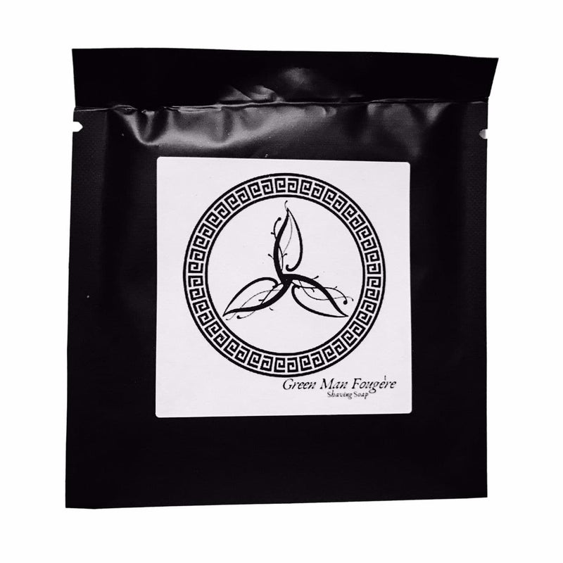 Murphy and McNeil Green Man Shaving Soap (Fougere) - by Murphy and McNeil Shaving Soap Black 0.5oz Sample Pouch
