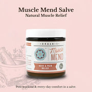 Euphoric Herbals Muscle Mend Salve Salve Misty Rose 8oz,4oz,1oz