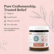 Euphoric Herbals Muscle Mend Salve Salve Misty Rose 8oz,4oz,1oz