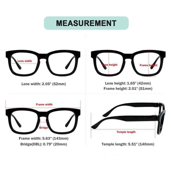 Eyekeeper.Com - (Must Buy Both Eye) Metalless Screwless Reading Glasses With Different Strength Pr033-1