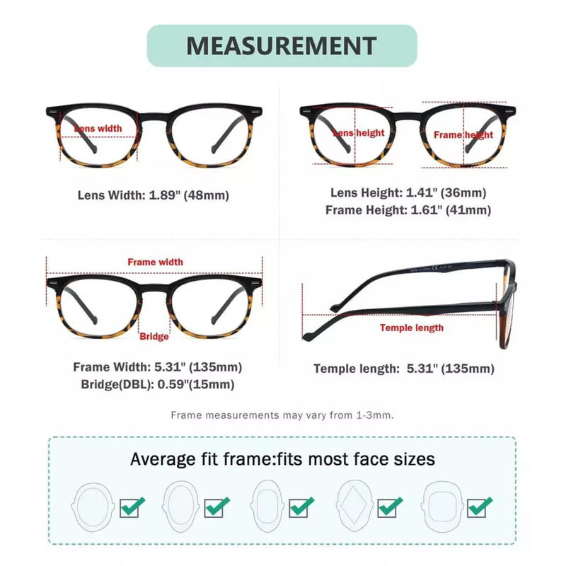 eyekeeper.com (Must Buy Both Eyes) Reading Glasses with Different Strength for Each Eye PR001 Eyeglasses