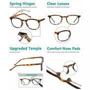 eyekeeper.com (Must Buy Both Eyes) Reading Glasses with Different Strength for Each Eye PR001-DEMI Eyeglasses