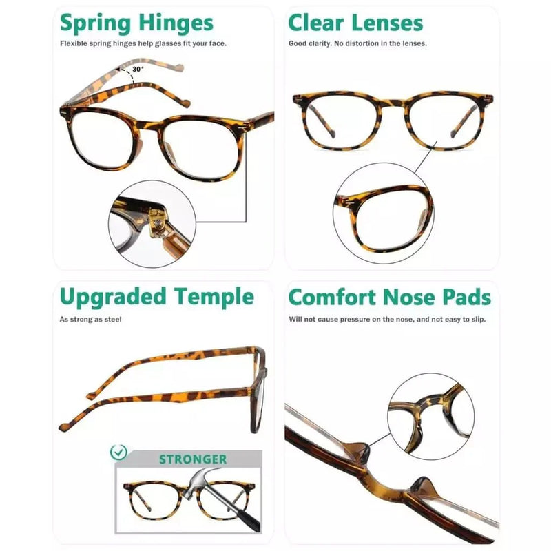 eyekeeper.com (Must Buy Both Eyes) Reading Glasses with Different Strength for Each Eye PR001-DEMI Eyeglasses