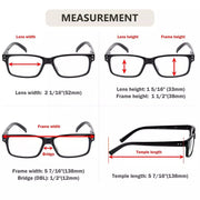 eyekeeper.com (Must Buy Both Eyes) Reading Glasses with Different Strength for Each Eye PR032 Black Eyeglasses