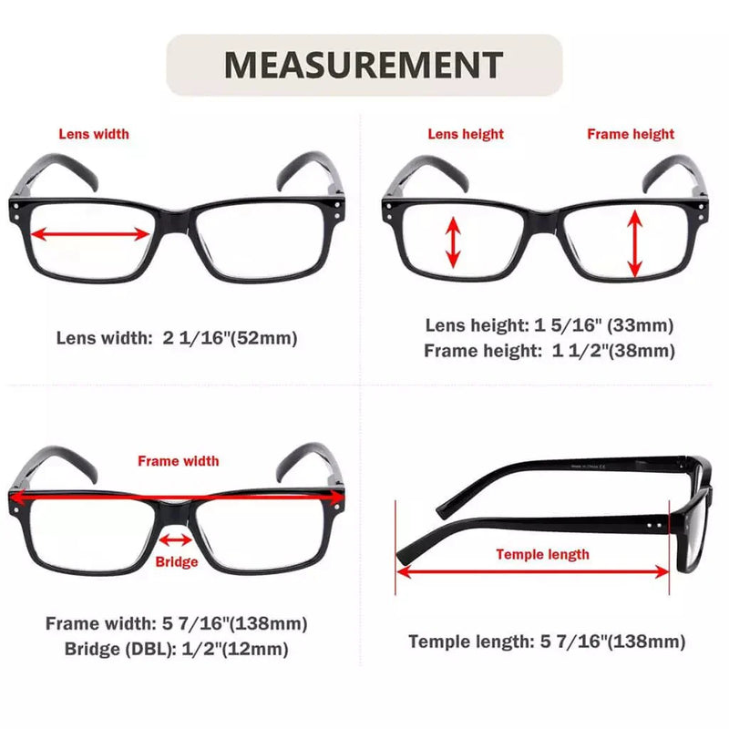 eyekeeper.com (Must Buy Both Eyes) Reading Glasses with Different Strength for Each Eye PR032 Tortoise Eyeglasses
