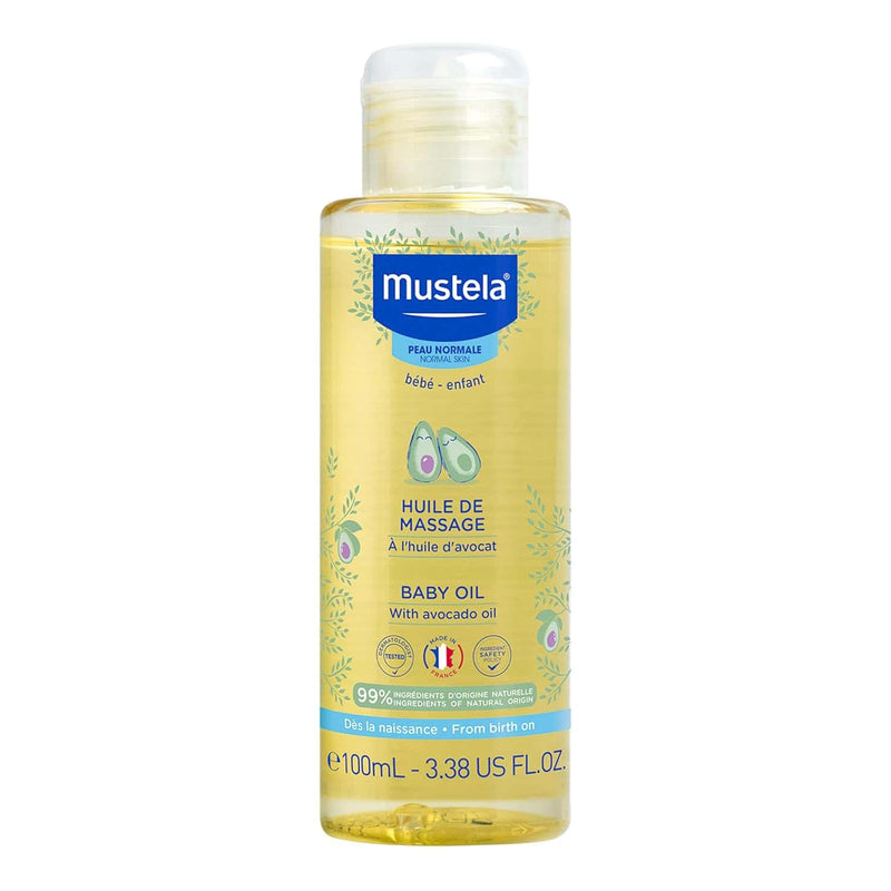 Nava Beauty Mustela Baby Oil 3.38 OZ White Smoke