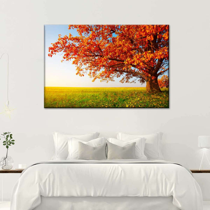 Autumn Oak Tree Wall Art