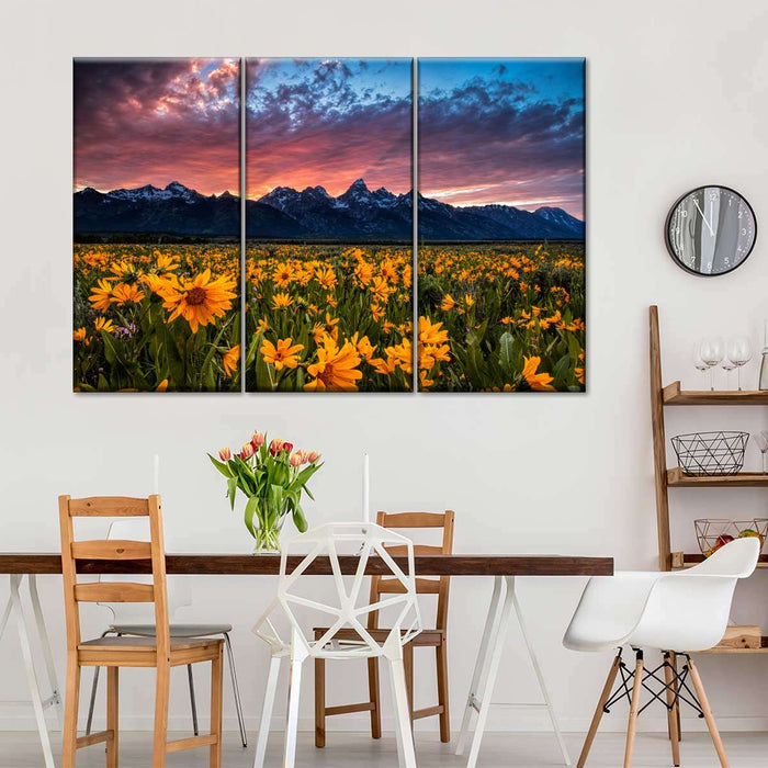 Grand Teton Wildflowers Wall Art