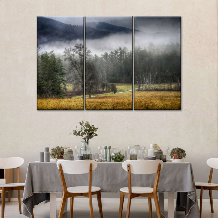 Cades Cove Fields Mist Wall Art