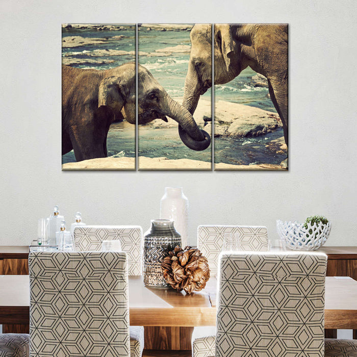 Asian Elephants Wall Art