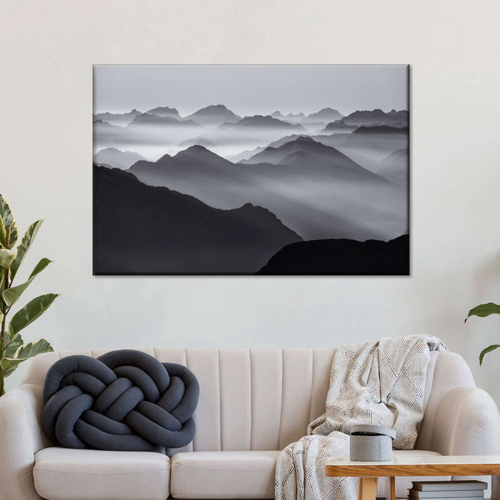 Andes Mountains In Mist Wall Art