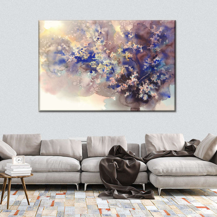 Cherry Floral Abstract Wall Art