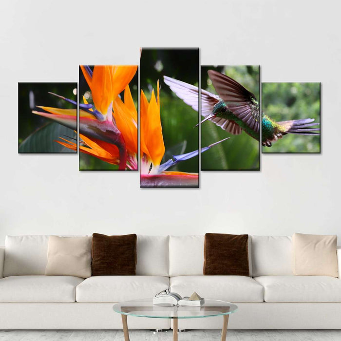 Flying Hummingbird Wall Art