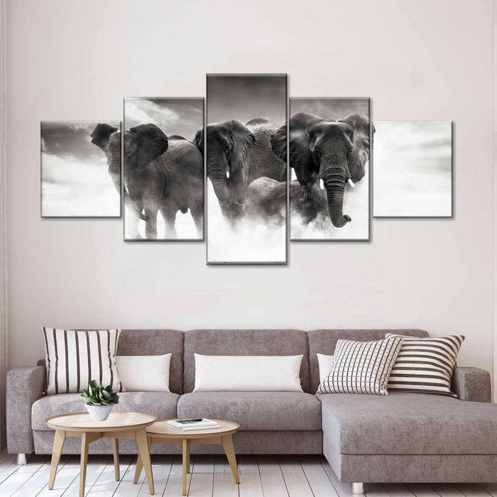 Etosha Park Elephants Wall Art