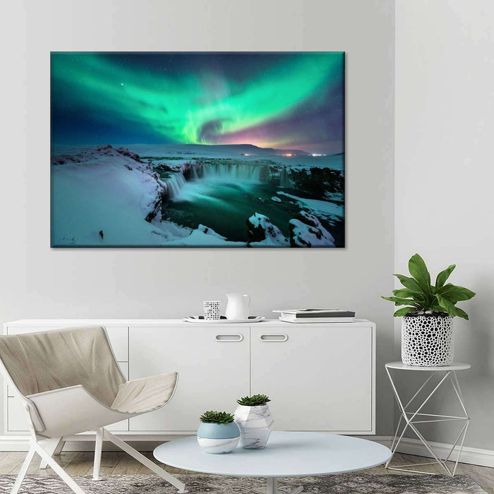 Green Aurora Borealis Wall Art