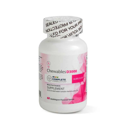 MVW Nutricionals MVW Complete Formulation D3000 Chewable Tablets, Bubblegum Flavor, 60 Count Vitamins & Supplements