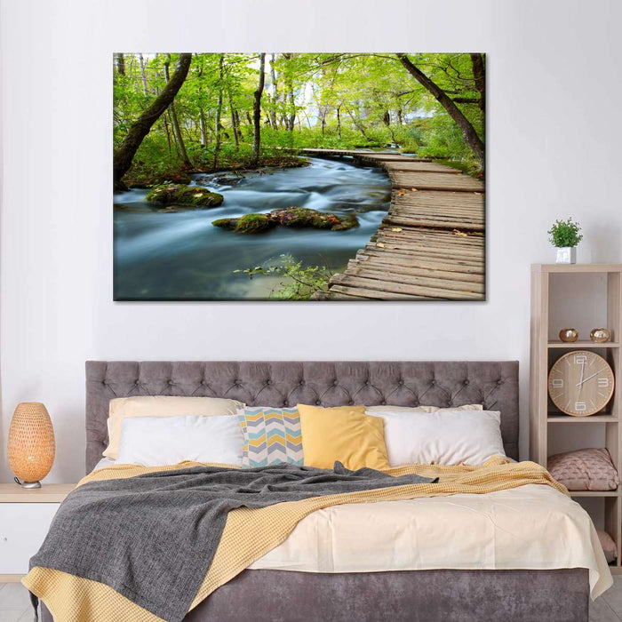 Boardwalk In The Forest Wall Art