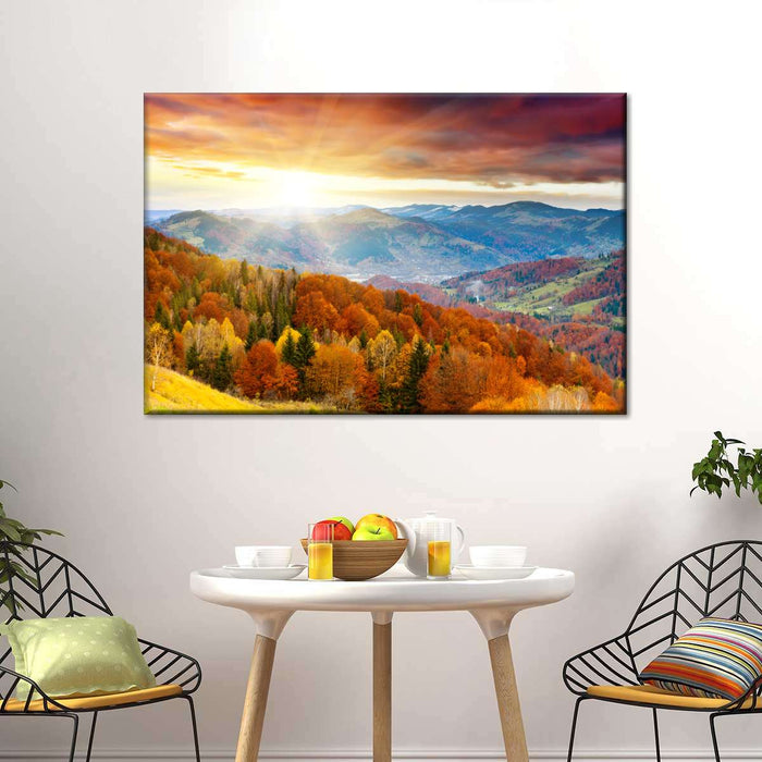 Mountain With Trees Wall Art