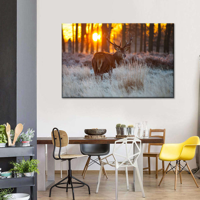 Forest Deer Hunting Wall Art