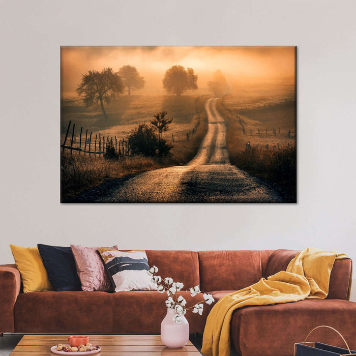 Field Of Fog Wall Art