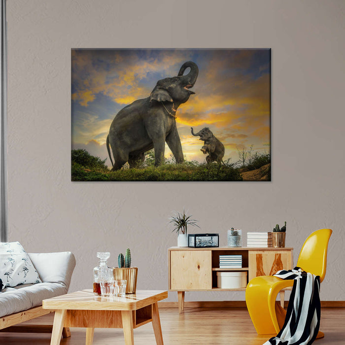 Elephant Herd Call Wall Art