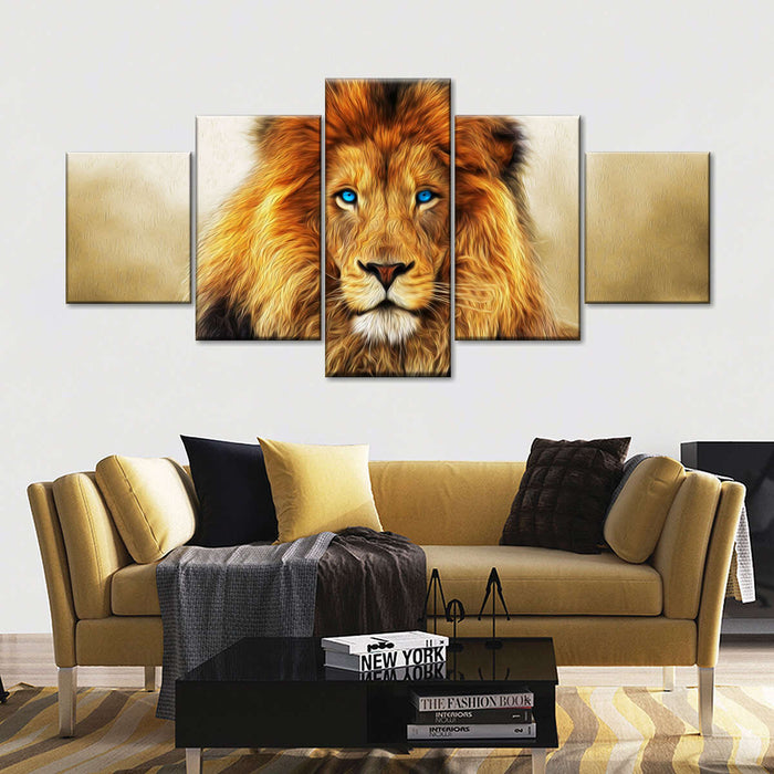 Blue Eyed Lion Wall Art