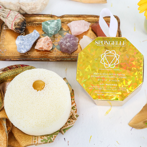 Spongellé Mystic Ginger | Spiritual Detox (Yellow Jade) Body Wash Infused Buffer
