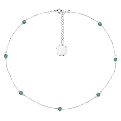 Bids.com 1.89 Carat Genuine Emerald .925 Sterling Silver Necklace Necklaces