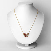 Bids.com 2.36 Carat Genuine Ruby and White Zircon .925 Sterling Silver Necklace Necklaces