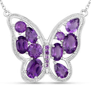 Bids.com 4.32 Carat Genuine Amethyst .925 Sterling Silver Necklace Necklaces
