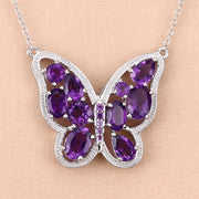 Bids.com 4.32 Carat Genuine Amethyst .925 Sterling Silver Necklace Necklaces