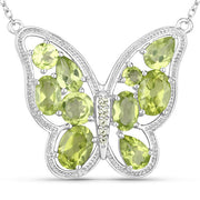 Bids.com 4.65 Carat Genuine Peridot .925 Sterling Silver Necklace Necklaces