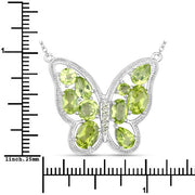 Bids.com 4.65 Carat Genuine Peridot .925 Sterling Silver Necklace Necklaces