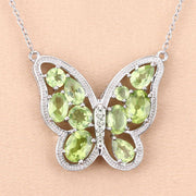 Bids.com 4.65 Carat Genuine Peridot .925 Sterling Silver Necklace Necklaces