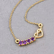 Bids.com 0.24 Carat Genuine Amethyst .925 Sterling Silver Necklace Necklaces