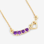 Bids.com 0.24 Carat Genuine Amethyst .925 Sterling Silver Necklace Necklaces