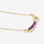 Bids.com 0.24 Carat Genuine Amethyst .925 Sterling Silver Necklace Necklaces