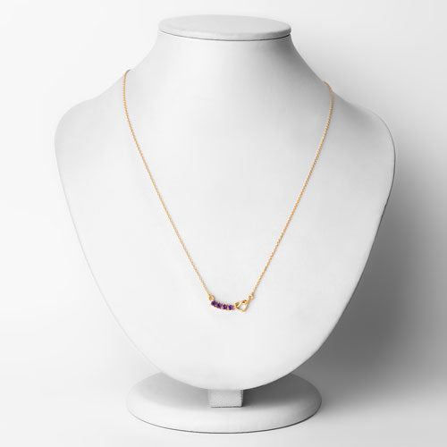 Bids.com 0.24 Carat Genuine Amethyst .925 Sterling Silver Necklace Necklaces