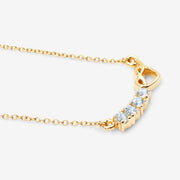 Bids.com 0.24 Carat Genuine Aquamarine .925 Sterling Silver Necklace Necklaces