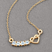 Bids.com 0.30 Carat Genuine Blue Topaz .925 Sterling Silver Necklace Necklaces