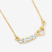 Bids.com 0.30 Carat Genuine Blue Topaz .925 Sterling Silver Necklace Necklaces