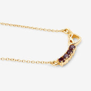 Bids.com 0.32 Carat Genuine Garnet .925 Sterling Silver Necklace Necklaces