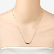 Bids.com 0.32 Carat Genuine Garnet .925 Sterling Silver Necklace Necklaces