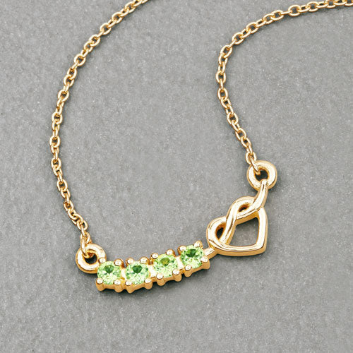 Bids.com 0.28 Carat Genuine Peridot .925 Sterling Silver Necklace Necklaces
