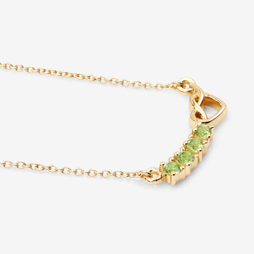 Bids.com 0.28 Carat Genuine Peridot .925 Sterling Silver Necklace Necklaces