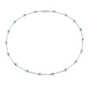Bids.com 1.80 Carat Genuine Emerald .925 Sterling Silver Necklace Necklaces